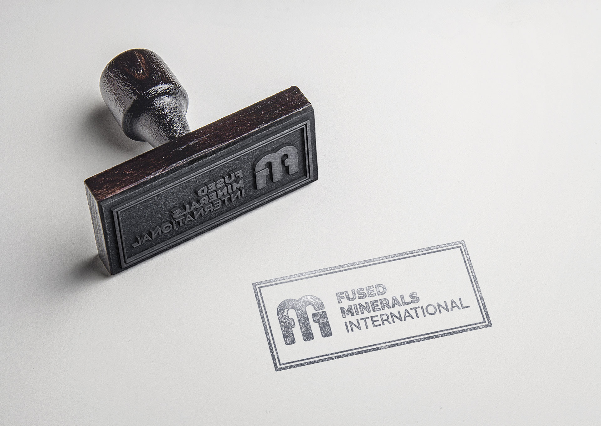 Branding Seal of Fused Minerals International (FMI)