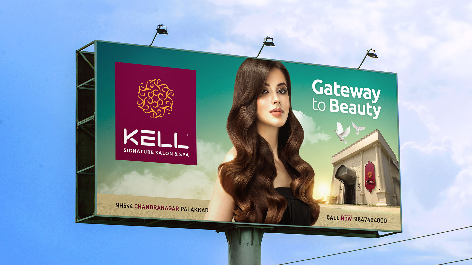 KELL Signature Salon & Spa Hoarding Design