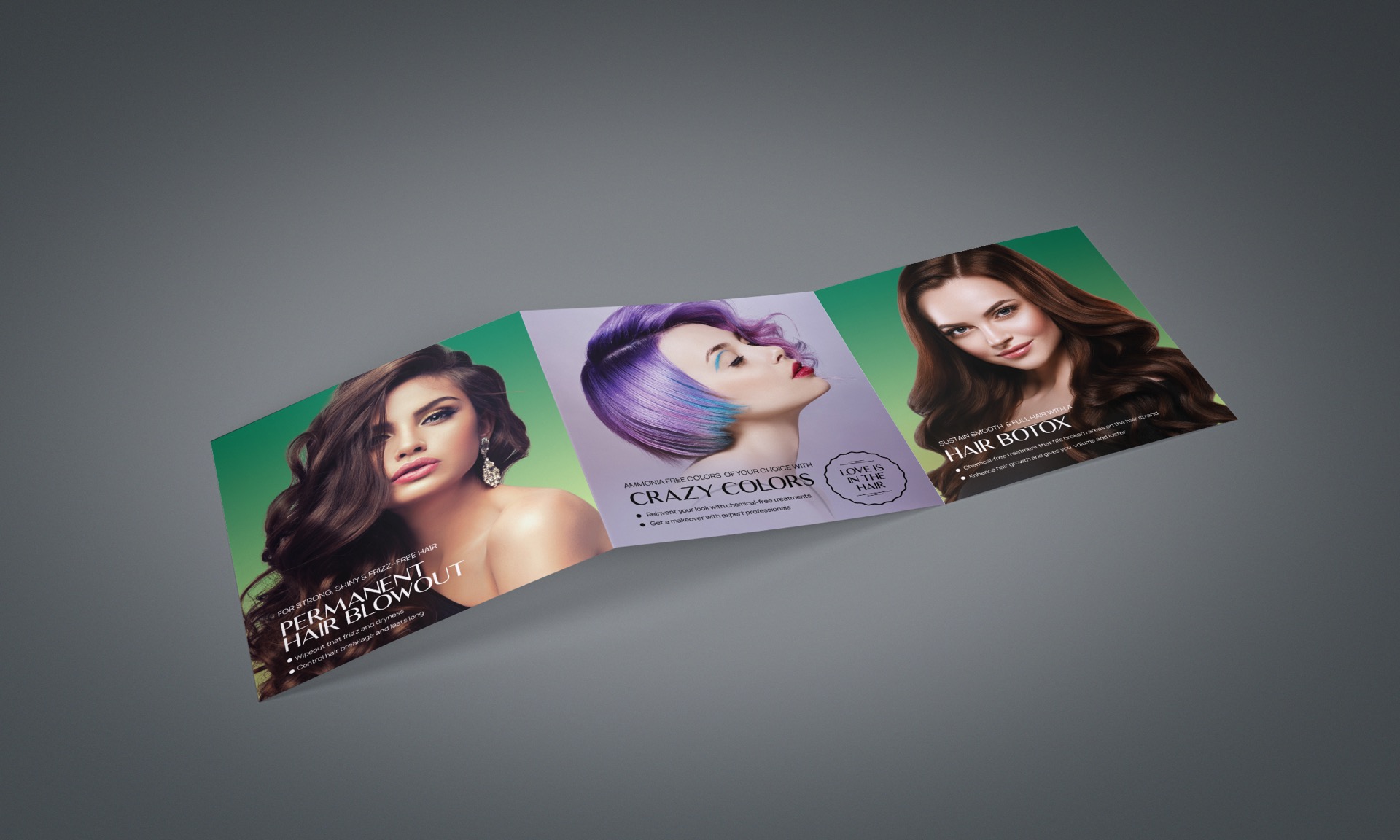 KELL Signature Salon & Spa Brochure Design