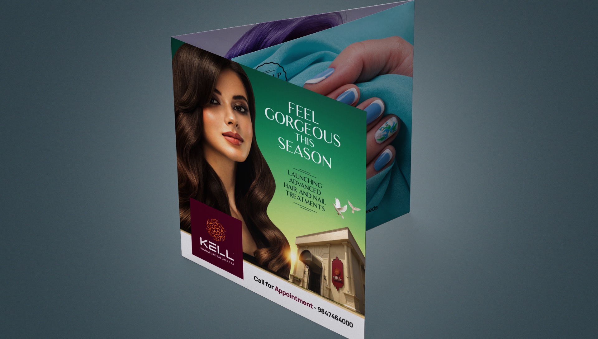 KELL Signature Salon & Spa Brochure Design
